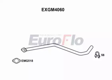 Труба выхлопного газа EuroFlo EXGM4060