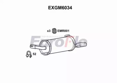 Амортизатор EuroFlo EXGM6034