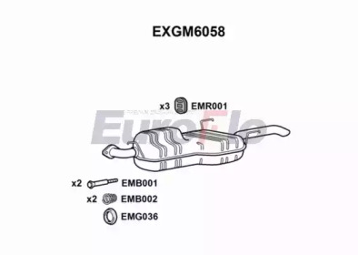 Амортизатор EuroFlo EXGM6058