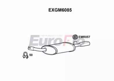 Глушитель выхлопных газов конечный EuroFlo EXGM6085