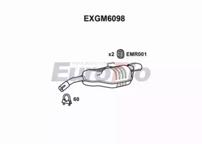 Амортизатор EuroFlo EXGM6098