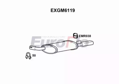 Глушитель выхлопных газов конечный EuroFlo EXGM6119