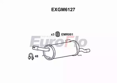 Амортизатор EuroFlo EXGM6127