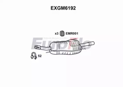 Амортизатор EuroFlo EXGM6192