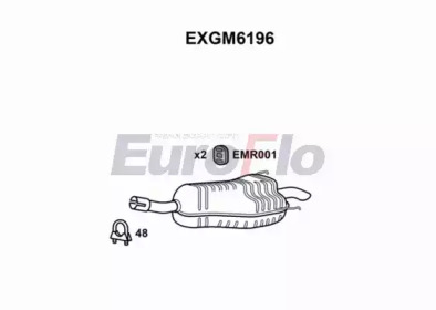 Амортизатор EuroFlo EXGM6196