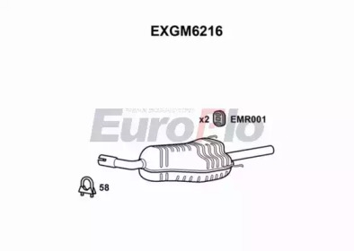 Амортизатор EuroFlo EXGM6216