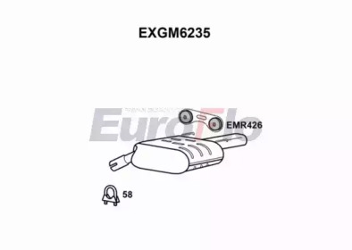 Амортизатор EuroFlo EXGM6235