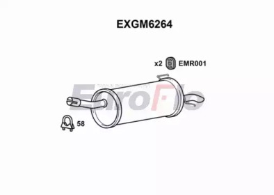 Амортизатор EuroFlo EXGM6264