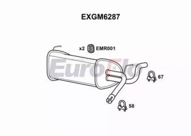 Амортизатор EuroFlo EXGM6287