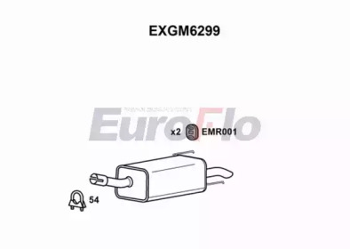 Амортизатор EuroFlo EXGM6299