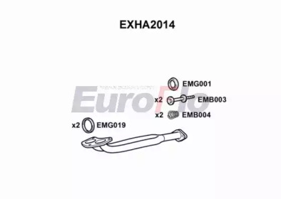 Труба выхлопного газа EuroFlo EXHA2014