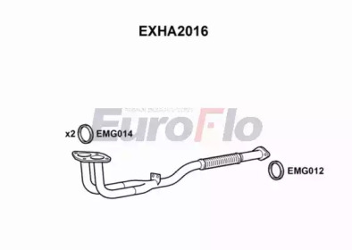 Труба выхлопного газа EuroFlo EXHA2016