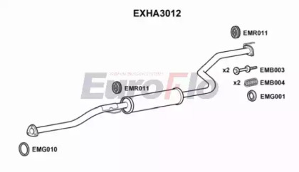 Амортизатор EuroFlo EXHA3012