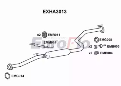 Амортизатор EuroFlo EXHA3013