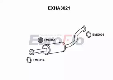 Амортизатор EuroFlo EXHA3021