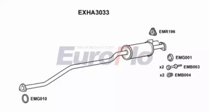 Амортизатор EuroFlo EXHA3033