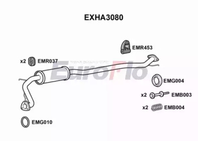 Амортизатор EuroFlo EXHA3080