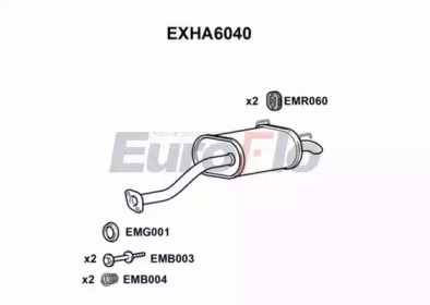 Амортизатор EuroFlo EXHA6040