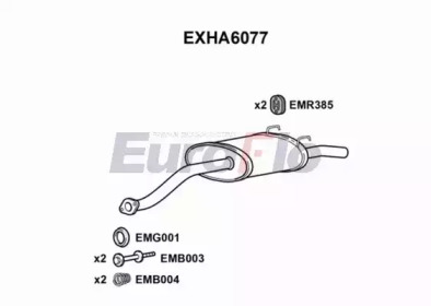 Амортизатор EuroFlo EXHA6077