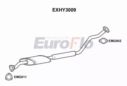 Средний глушитель выхлопных газов EuroFlo EXHY3009