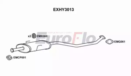 Амортизатор EuroFlo EXHY3013