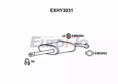 Амортизатор EuroFlo EXHY3031