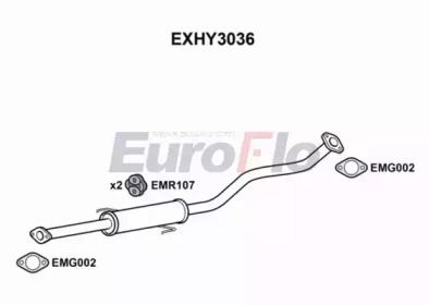 Амортизатор EuroFlo EXHY3036