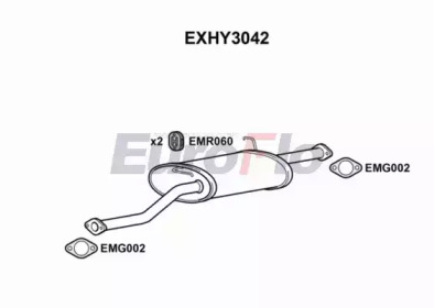 Амортизатор EuroFlo EXHY3042