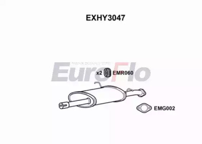 Амортизатор EuroFlo EXHY3047