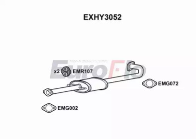 Амортизатор EuroFlo EXHY3052