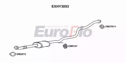 Средний глушитель выхлопных газов EuroFlo EXHY3053