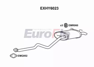 Амортизатор EuroFlo EXHY6023