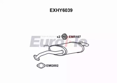 Амортизатор EuroFlo EXHY6039