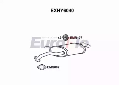 Амортизатор EuroFlo EXHY6040