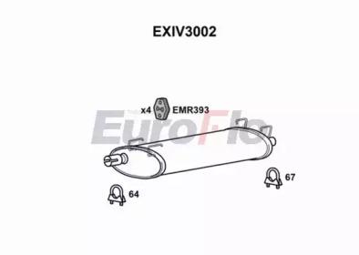 Амортизатор EuroFlo EXIV3002