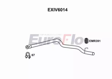 Насадка выпускной трубы EuroFlo EXIV6014