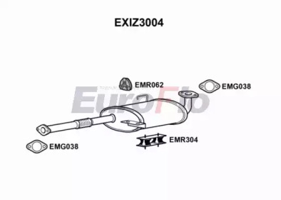 Средний глушитель выхлопных газов EuroFlo EXIZ3004