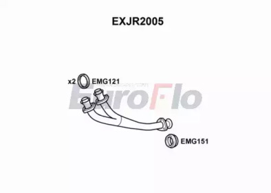 Труба выхлопного газа EuroFlo EXJR2005