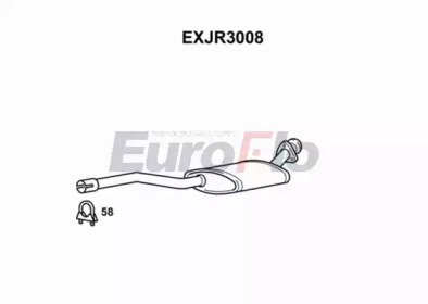 Средний глушитель выхлопных газов EuroFlo EXJR3008