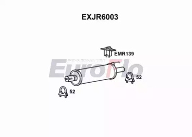 Глушитель выхлопных газов конечный EuroFlo EXJR6003