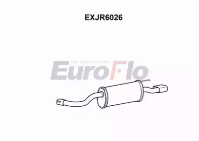 Глушитель выхлопных газов конечный EuroFlo EXJR6026