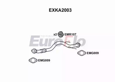 Труба выхлопного газа EuroFlo EXKA2003