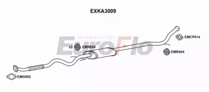 Средний глушитель выхлопных газов EuroFlo EXKA3009