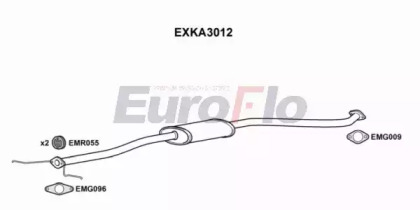 Средний глушитель выхлопных газов EuroFlo EXKA3012