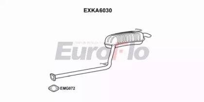 Глушитель выхлопных газов конечный EuroFlo EXKA6030