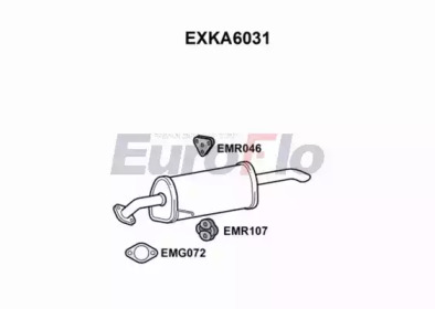 Глушитель выхлопных газов конечный EuroFlo EXKA6031