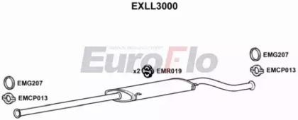 Средний глушитель выхлопных газов EuroFlo EXLL3000