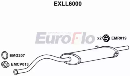 Глушитель выхлопных газов конечный EuroFlo EXLL6000