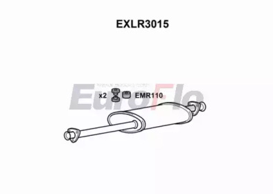 Средний глушитель выхлопных газов EuroFlo EXLR3015