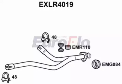 Труба выхлопного газа EuroFlo EXLR4019